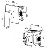 Смеситель Swedbe Platta 5522