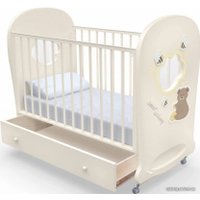 Классическая детская кроватка Nuovita Stanzione Honey Bear Swing (ваниль)