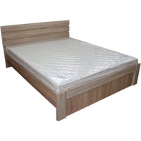 Кровать Компас-мебель КС-014-1014Д2 140x200 (дуб сонома светлый)