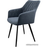 Стул Гальваник Диаманте Лофт (эмаль черный муар/Catania Steel)