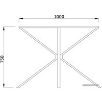 Кухонный стол AksHome Dallas 59154 (стекло/металл)