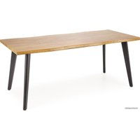 Кухонный стол Halmar Dickson 2 150-210/90/75 (натуральный/черный)