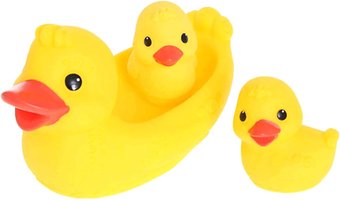 Набор игрушек для ванной Огонек Уточка с утятами С-674