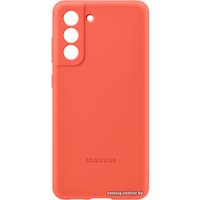 Чехол для телефона Samsung Silicone Cover S21 FE (коралловый)