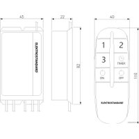 Пульт управления Elektrostandard 3-канальный для дистанционного управления Y10