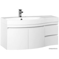  Aquanet Тумба под умывальник Опера 115 L (белый, 2 дверцы, 2 ящика)