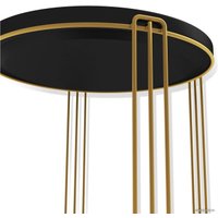 Журнальный столик Sheffilton SHT-CT31 (золото/черный муар)