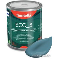 Краска Finntella Eco 3 Wash and Clean F-08-1-1-LG260 0.9 л (бирюзовый)