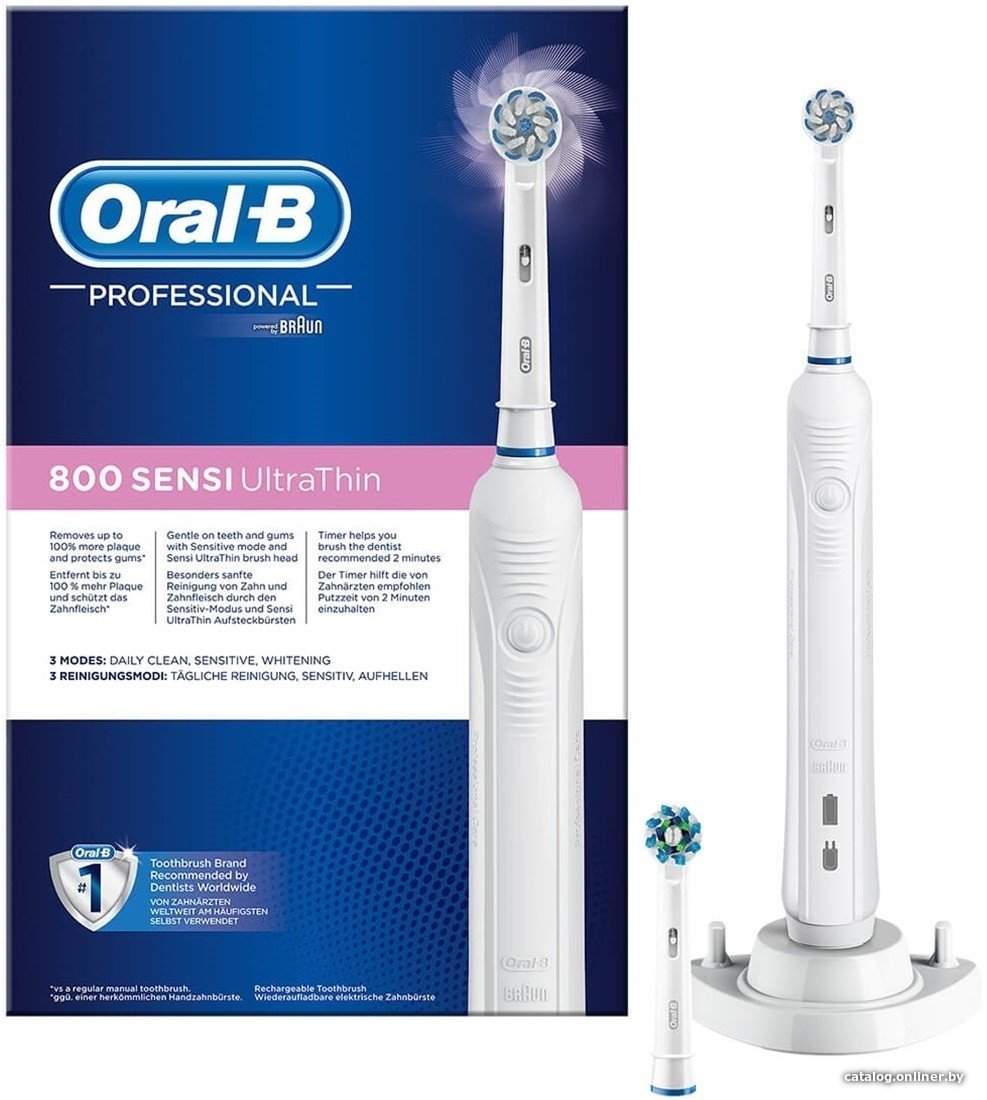 Электрическая зубная щетка Oral-B Pro 800 Sensi UltraThin D16.524.3U