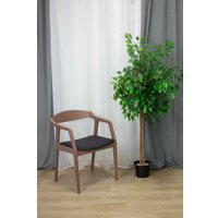 Стул с подлокотниками Sheffilton SHT-S202 (черный/коричневый)