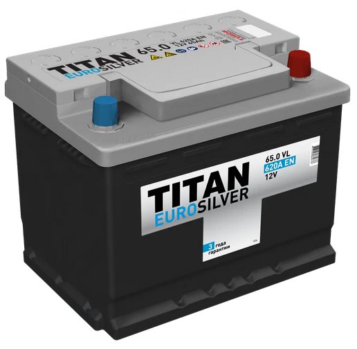 

Автомобильный аккумулятор Titan EuroSilver R+ (65 А·ч)