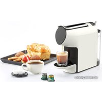 Капсульная кофеварка Scishare S1103 (с переходником на евровилку, белый)