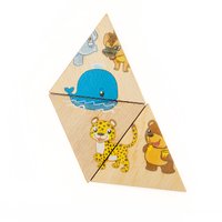 Развивающая игра Десятое королевство Зверюшки. Занимательные треугольники 00781