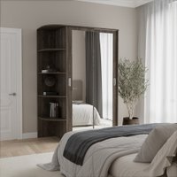 Шкаф-купе Кортекс-мебель Лагуна ШК04-02 (орех элия, левая консоль)