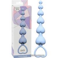 Анальные цепочки Lola Toys Hearts Beads Blue 4101-02Lola (синий)