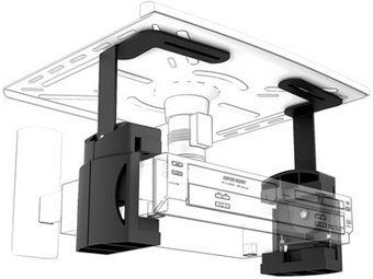 Держатель для проигрывателя/ТВ-приставки Electric Light КБ-01-9 (черный)