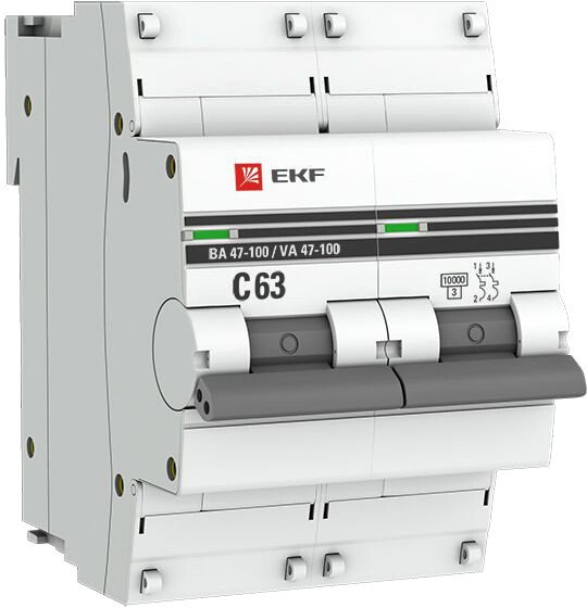 

Выключатель автоматический EKF PROxima mcb47100-2-63C-pro