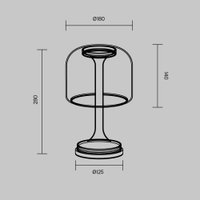 Настольная лампа Maytoni MOD286TL-L8B3K