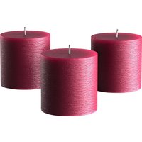 Набор свечей Мелт 75 мм (3 шт, бургундия)