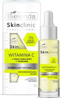  Bielenda Сыворотка для лица Skin clinic professional Осветляющая и питательная с витамином С 30 мл