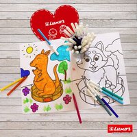 Фломастеры Luxor Coloring 6101/12 BOX (12цв)