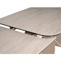 Кухонный стол Signal Infinity ceramic 160-240/95 (бежевый травертин/кашемир)
