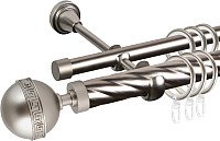 

Карниз для штор АС ФОРОС Grace D25К/16Г + наконечники Таврика (1.4м, сатин)