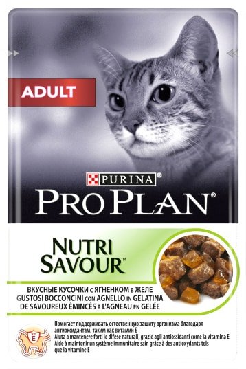 

Пресервы Pro Plan Adult с ягненком 0.085 кг