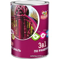 Грунт-эмаль Olecolor 3 в 1 по ржавчине RAL 3020 0.9 кг (красный)