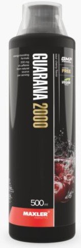 Предтренировочный комплекс Maxler Guarana 2000 (500 мл, вишня)