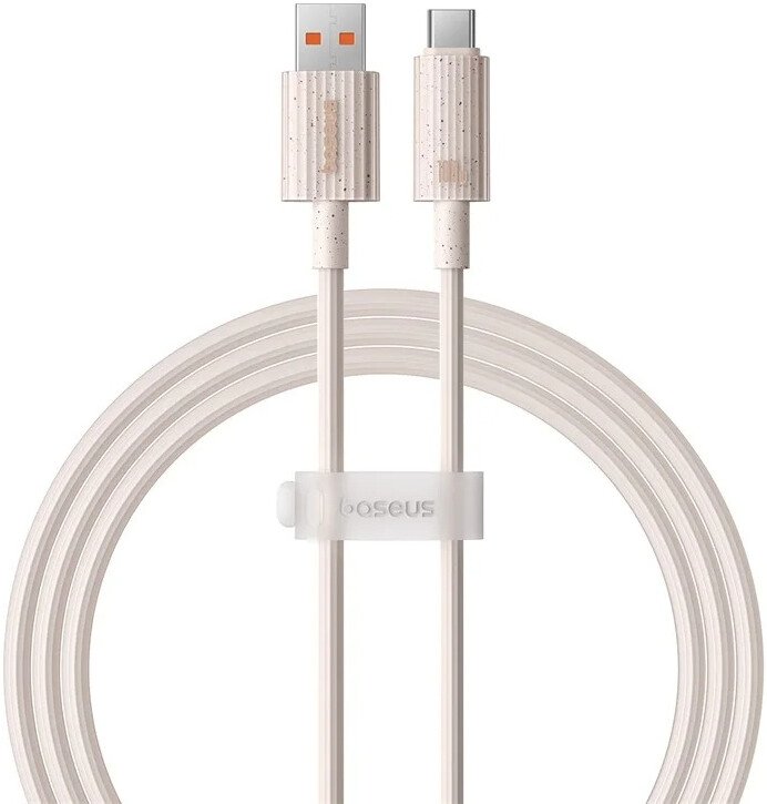 

Кабель Baseus Habitat Series Fast Charging Cable 100W USB Type-A - USB Type-C (2 м, розовый)