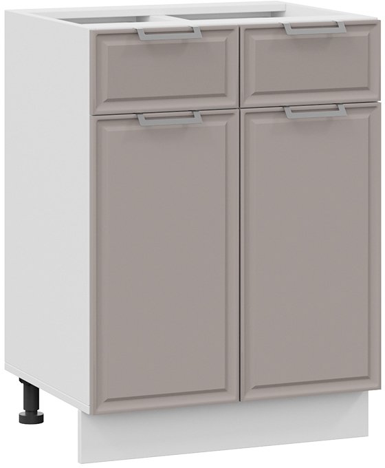 

Шкаф напольный Трия Белладжио 1Н6Я1 (белый/софт капучино)