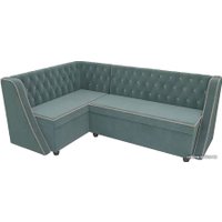 Угловой диван Лига диванов Лофт 104586 (левый, бирюза)