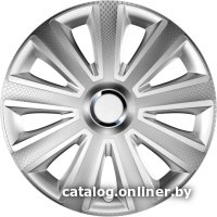 Набор колпаков на диски Versaco Aviator 15" 15AVIATORCARBONS (4шт, карбон/серебристый)