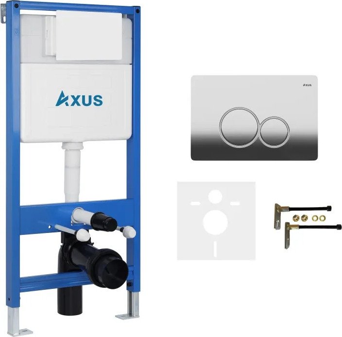 Инсталляция для унитаза Axus 011D с кнопкой 097EC