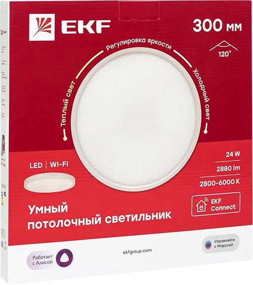 

Светодиодная панель EKF 300 мм 24W Connect
