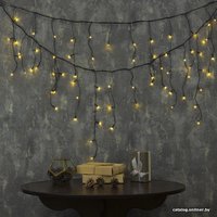 Гирлянда бахрома Luazon 80 LED 3х0.5м (теплый белый) 3556854