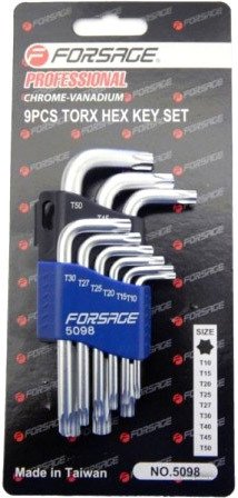 Набор ключей FORSAGE 5098 9 предметов