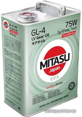 Трансмиссионное масло Mitasu MJ-420 75W 4л