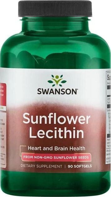 

БАД Swanson Sunflower Lecithin 1200 мг (90 таблеток)