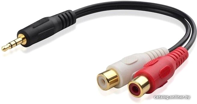 Адаптер USBTOP 2 RCA – jack 3.5mm 0.3 м