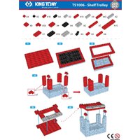 Конструктор King Tony тележка открытая TS1006