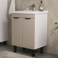 Volna Тумба с умывальником Lotty 60.2D Миранда + Миранда 60 (латте, напольная)