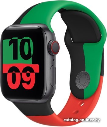 Ремешок Apple спортивный 40 мм (black unity, R) MJ4V3