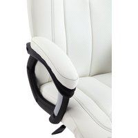 Офисное кресло TetChair Boss люкс (иск. кожа, белый)