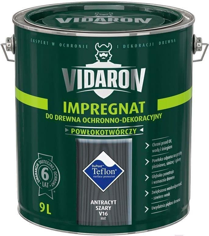

Пропитка Vidaron Impregnant V16 9 л (антрацит)