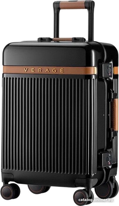 Чемодан-спиннер Verage Limited WINDSOR 20076 55 см (черный матовый)