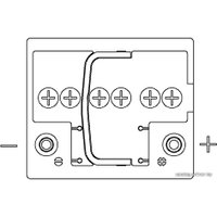 Автомобильный аккумулятор AutoPart Plus 555-100 (55 А/ч)