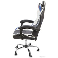 Игровое (геймерское) кресло Calviano Ultimato (черный/белый/голубой)
