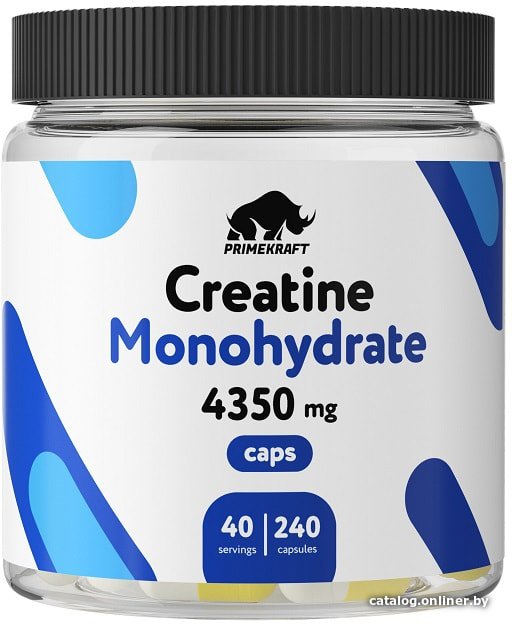 Моногидрат креатина Prime Kraft Creatine Monohydrate (240 капсул)